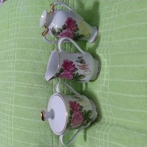 RARE Creamer, Lidded Sugar and Vase Set
